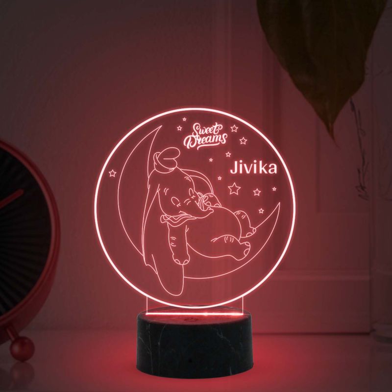 Good Night Sweet Dream Night lamp with Automatic Color Changing Light Customized with Name Birthday Gifts Kids